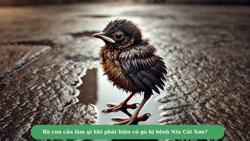 Bà con cần làm gì khi phát hiện có gà bị bệnh Niu Cát Xơn?