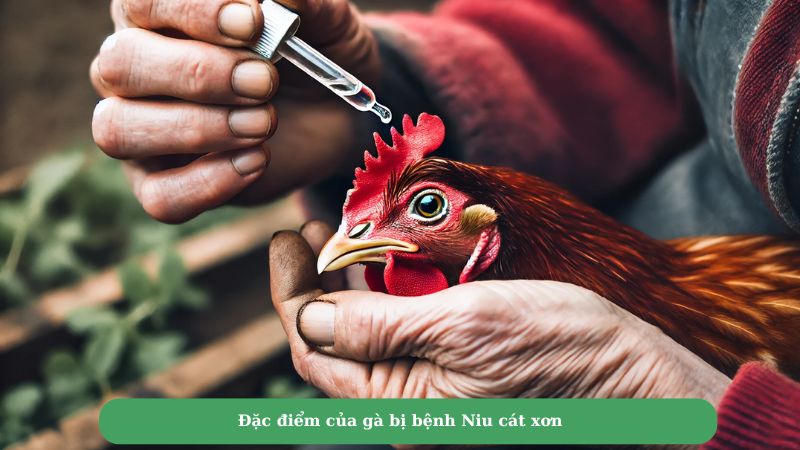 Đặc điểm của gà bị bệnh Niu cát xơn