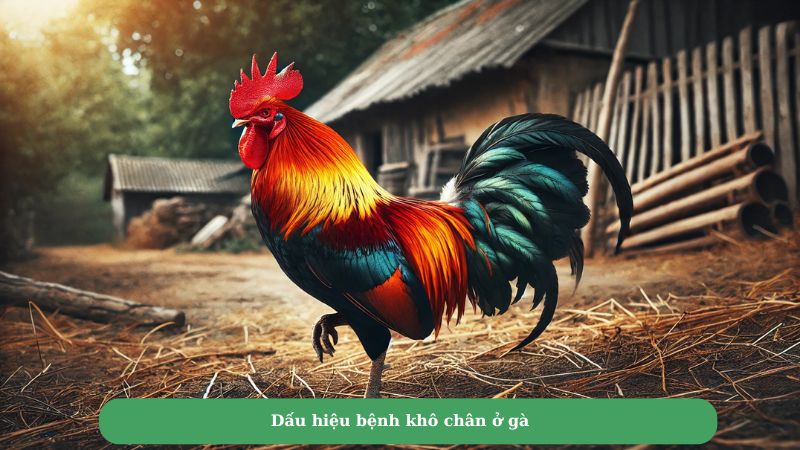 Dấu hiệu bệnh khô chân ở gà