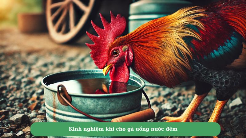 Kinh nghiệm khi cho gà uống nước đêm