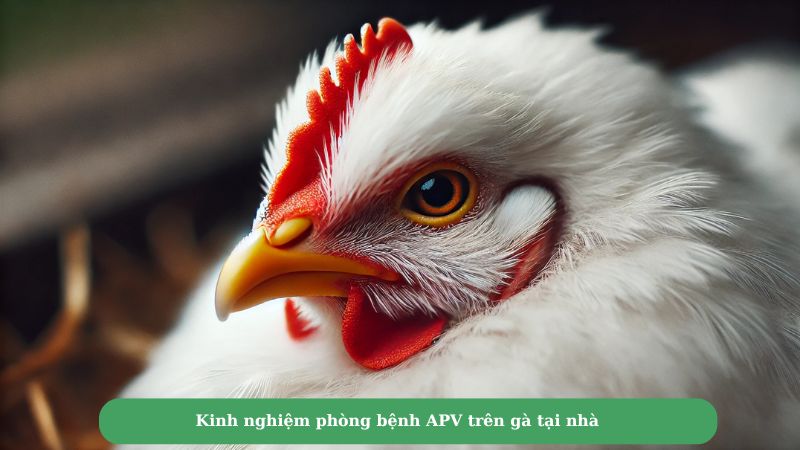 Kinh nghiệm phòng bệnh APV trên gà tại nhà 