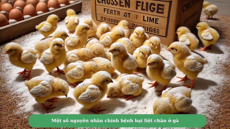 Một số nguyên nhân chính bệnh bại liệt chân ở gà