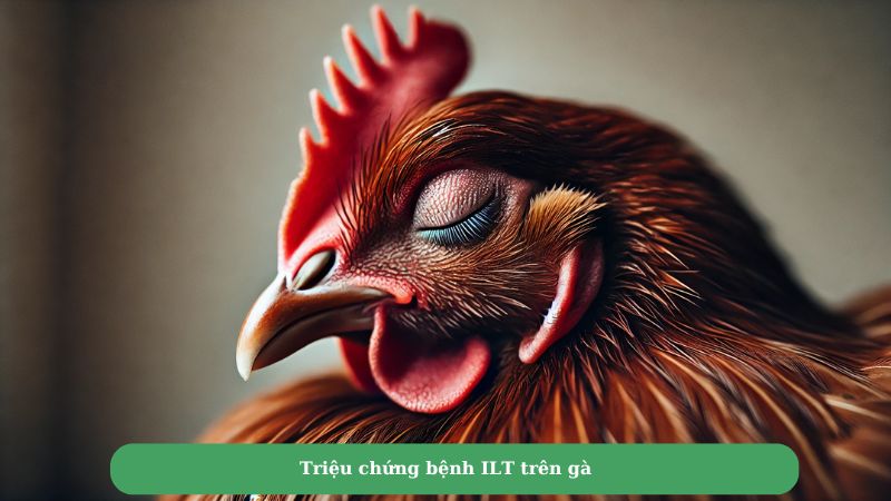 Triệu chứng bệnh ILT trên gà