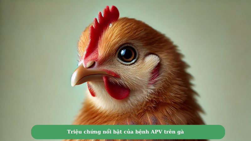 Triệu chứng nổi bật của bệnh APV trên gà