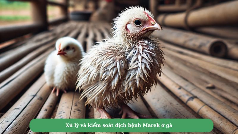 Xử lý và kiểm soát dịch bệnh Marek ở gà